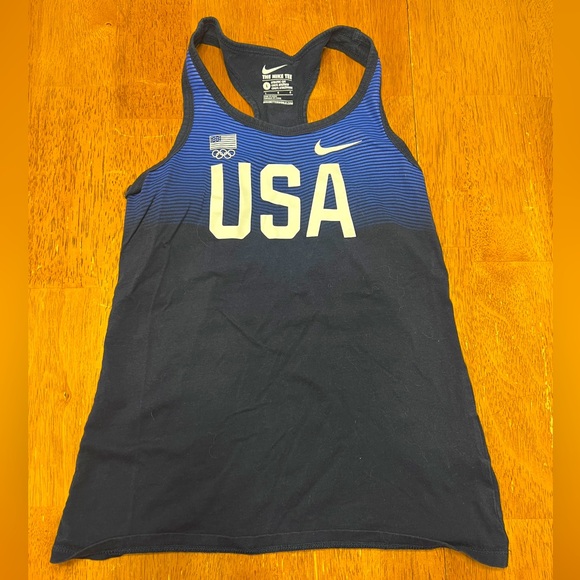 Girls Nike Olympic Athletic Cut Tank Size Large - Picture 1 of 5